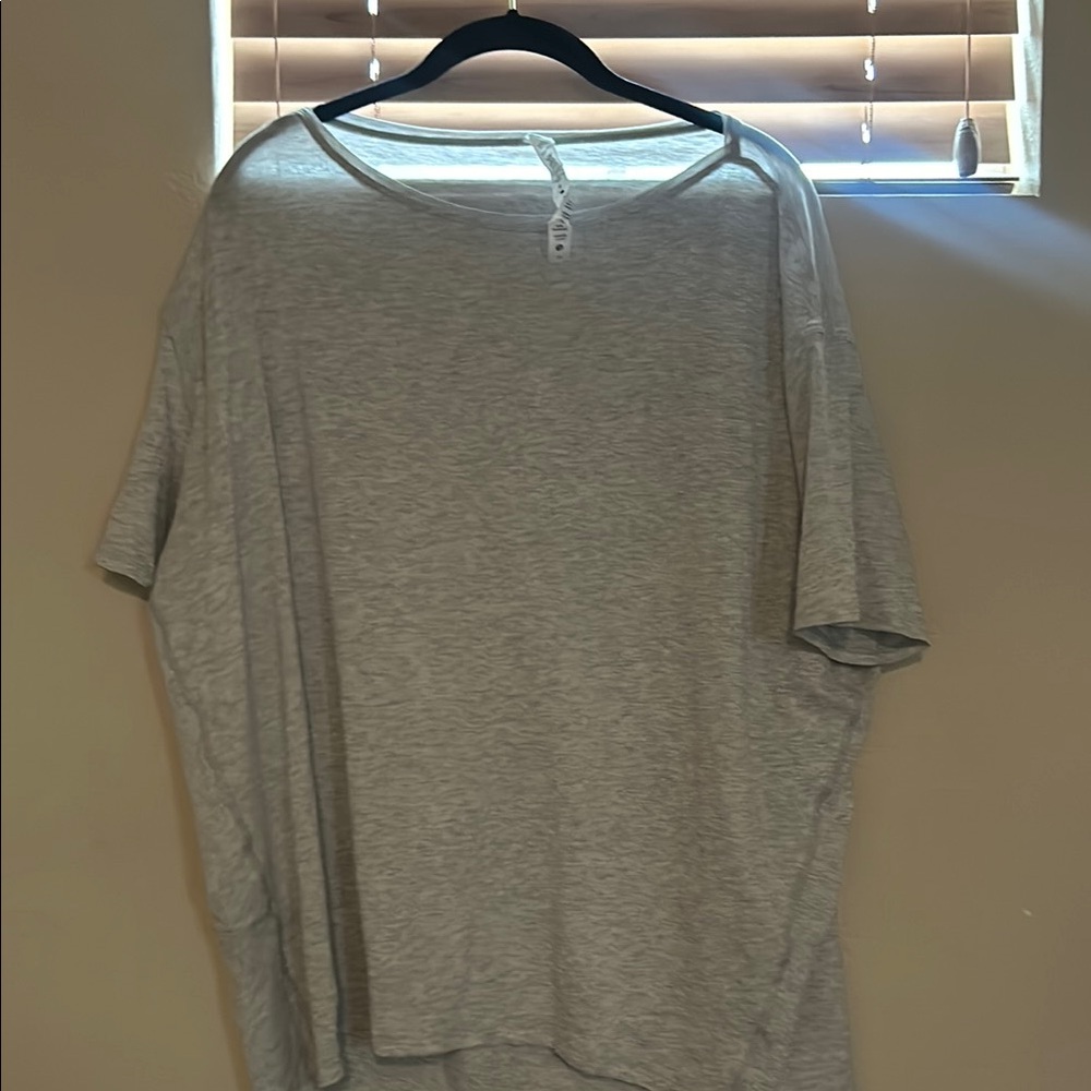 Lululemon Athletica Gray Short Sleeve Tee for Effortless Style